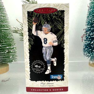 Hallmark Keepsake Series Christmas Holiday Ornament Troy Aikman Sports Ornament